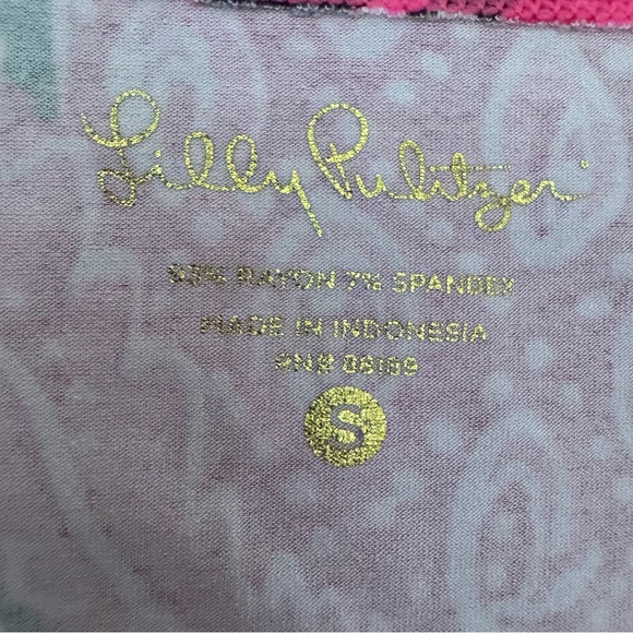 Lilly Pulitzer Sophie Dress 3/4 Sleeves Bright Pink & Navy in Coco Safari Sz Sml - Picture 4 of 15